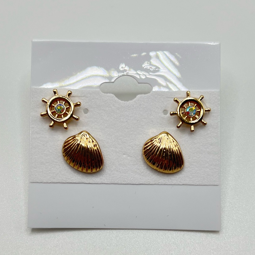 Torrid Nautical Themed Earrings 3 pairs.